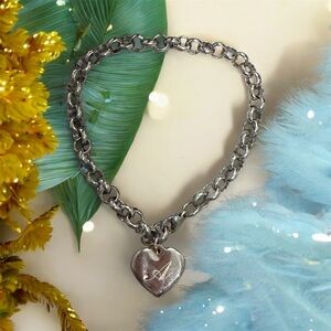 Silver Heart Charm Bracelet